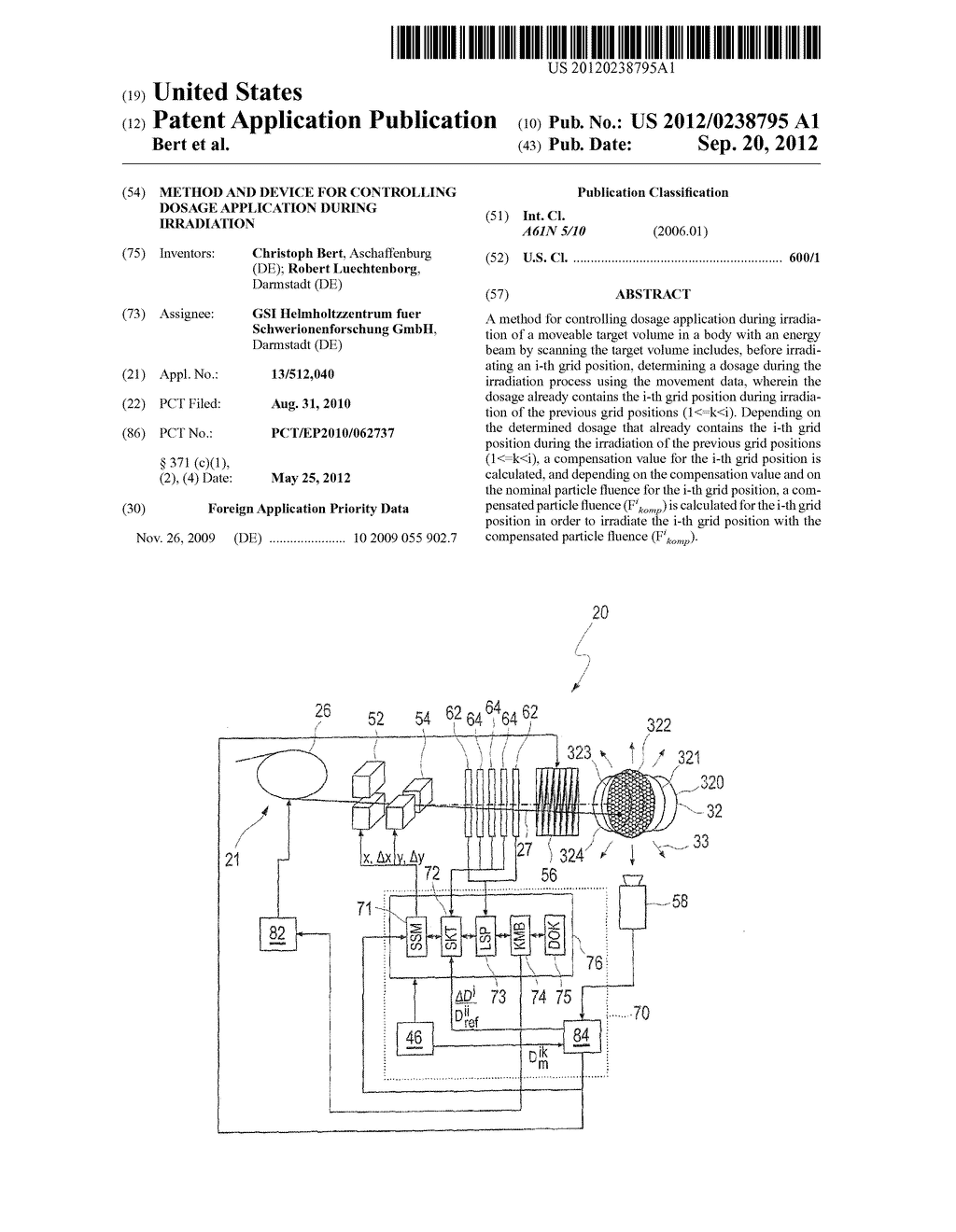 METHOD AND DEVICE FOR CONTROLLING DOSAGE APPLICATION DURING IRRADIATION - diagram, schematic, and image 01