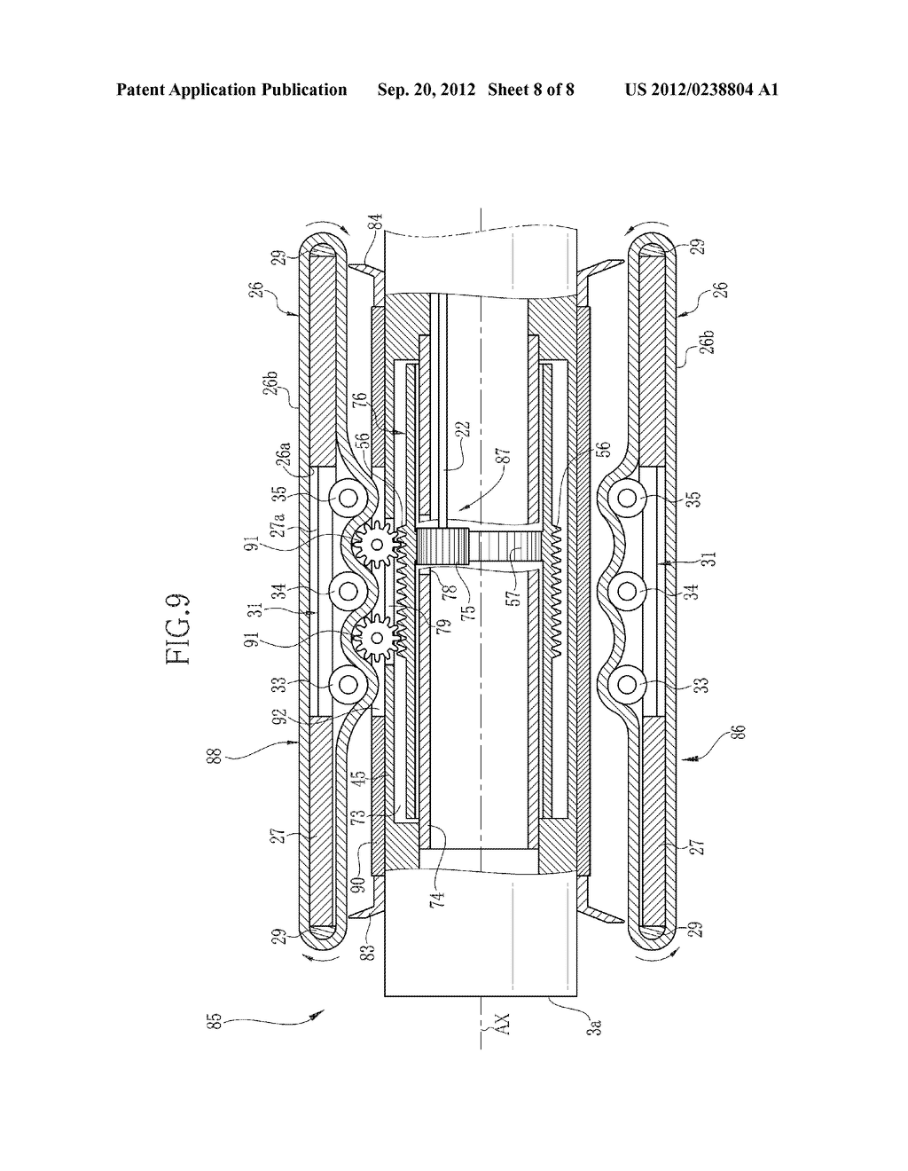 PROPELLING DEVICE AND SELF-PROPELLABLE ENDOSCOPE - diagram, schematic, and image 09