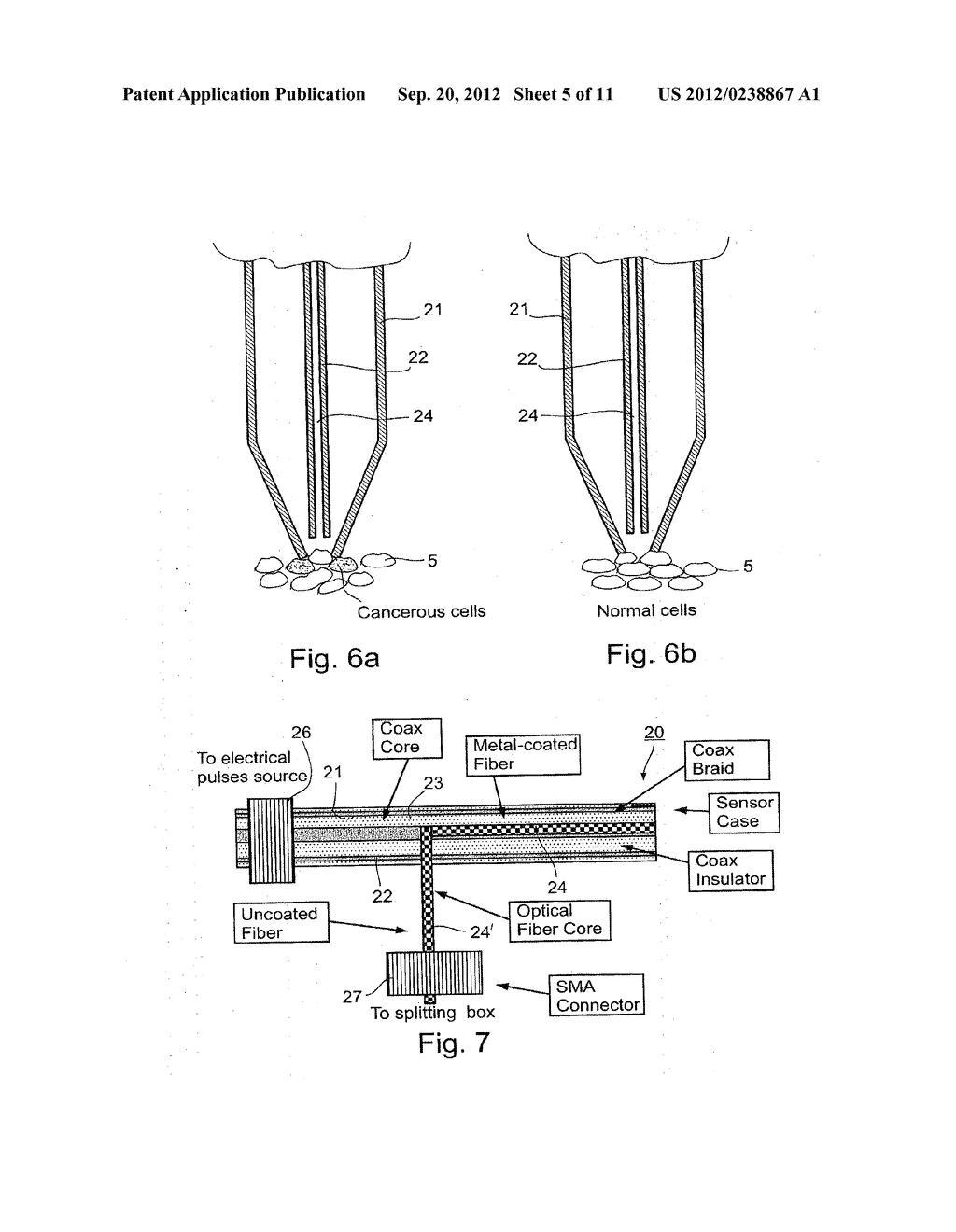 METHOD AND APPARATUS FOR EXAMINING TISSUE FOR PREDEFINED TARGET CELLS,     PARTICULARLY CANCEROUS CELLS, AND A PROBE USEFUL IN SUCH METHOD AND     APPARATUS - diagram, schematic, and image 06