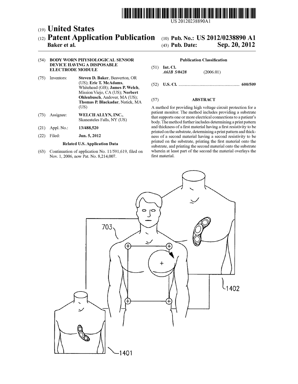 BODY WORN PHYSIOLOGICAL SENSOR DEVICE HAVING A DISPOSABLE ELECTRODE MODULE - diagram, schematic, and image 01