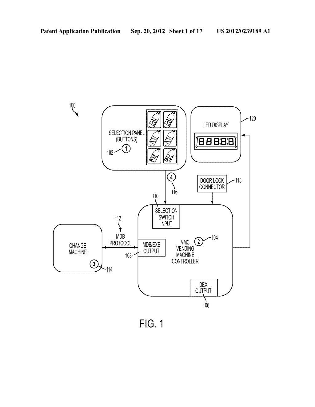 Systems and Methods for Vending Machine Control Using a Digital Panel - diagram, schematic, and image 02