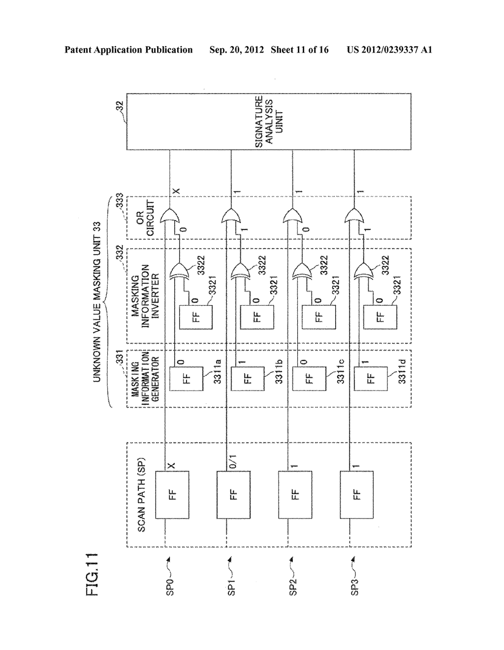 SEMICONDUCTOR INTEGRATED CIRCUIT, TEST METHOD AND INFORMATION PROCESSING     APPARATUS - diagram, schematic, and image 12