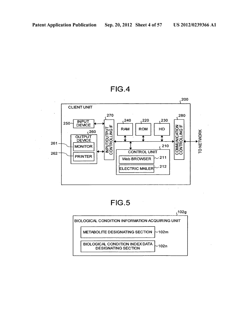 APPARATUS AND METHOD FOR PROCESSING INFORMATION CONCERNING BIOLOGICAL     CONDITION, SYSTEM, PROGRAM AND RECORDING MEDIUM FOR MANAGING INFORMATION     CONCERNING BIOLOGICAL CONDITION - diagram, schematic, and image 05