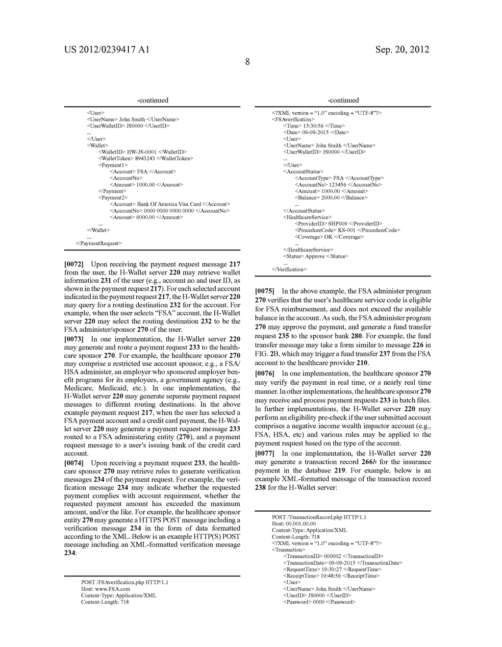 HEALTHCARE WALLET PAYMENT PROCESSING APPARATUSES, METHODS AND SYSTEMS - diagram, schematic, and image 78