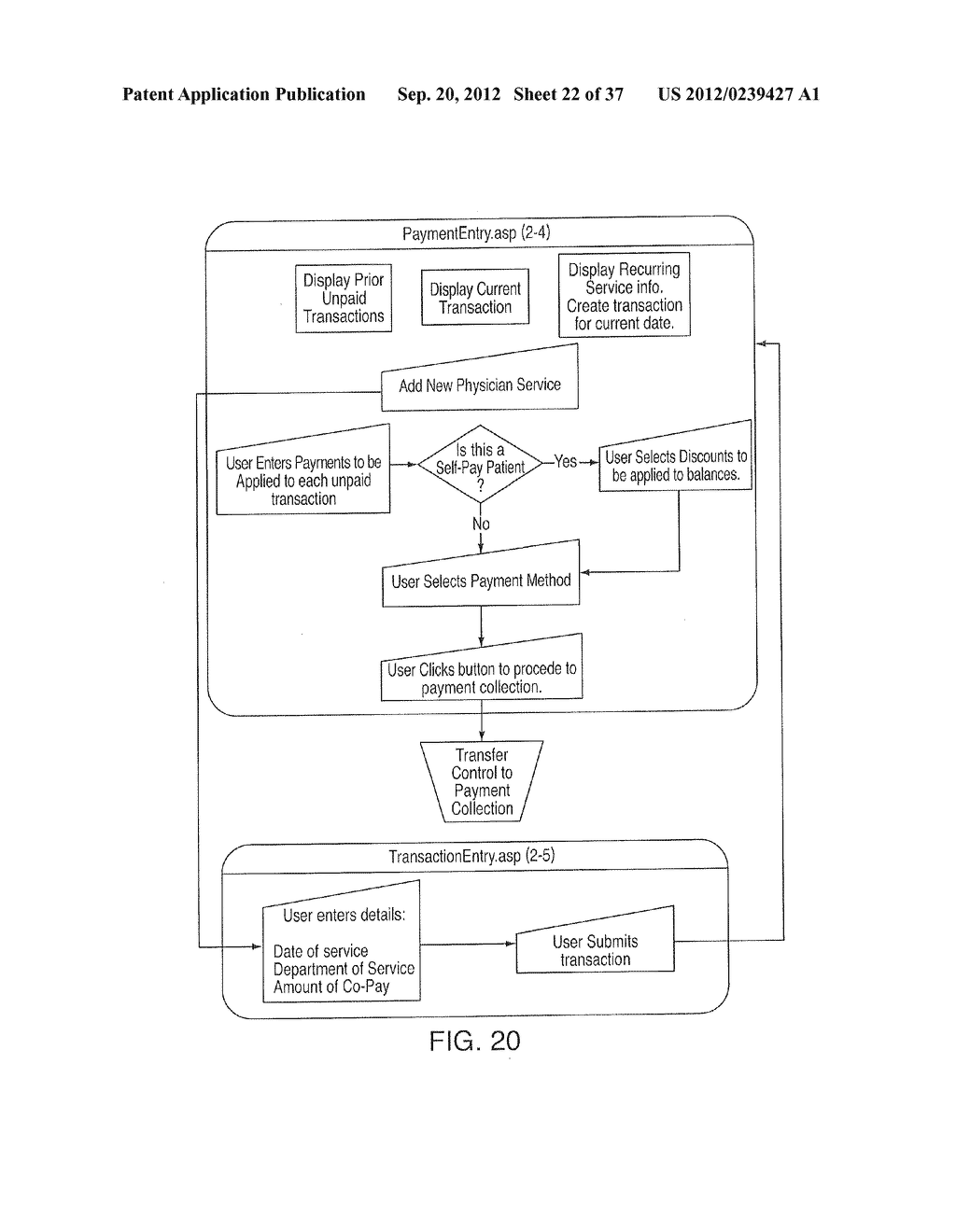 POINT OF SERVICE TRANSACTION MANAGAEMENT FOR SERVICE FACILITIES - diagram, schematic, and image 23