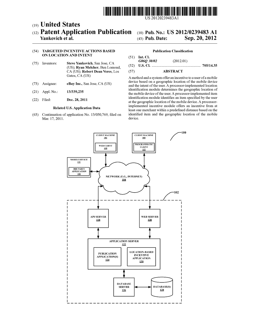 TARGETED INCENTIVE ACTIONS BASED ON LOCATION AND INTENT - diagram, schematic, and image 01