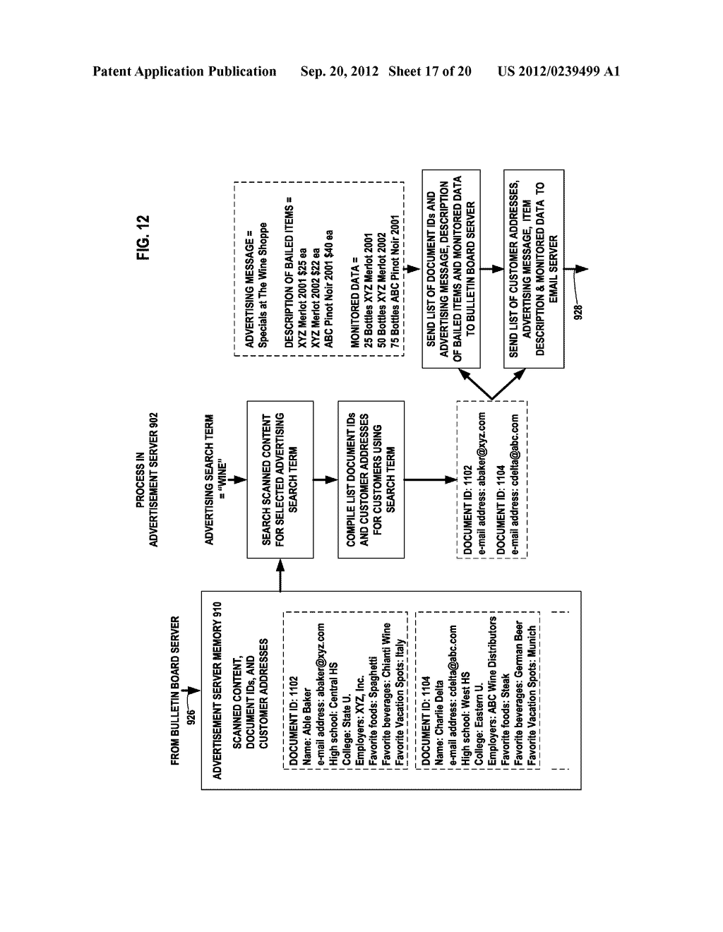 SYSTEM AND METHOD FOR TARGETED ADVERTISING - diagram, schematic, and image 18