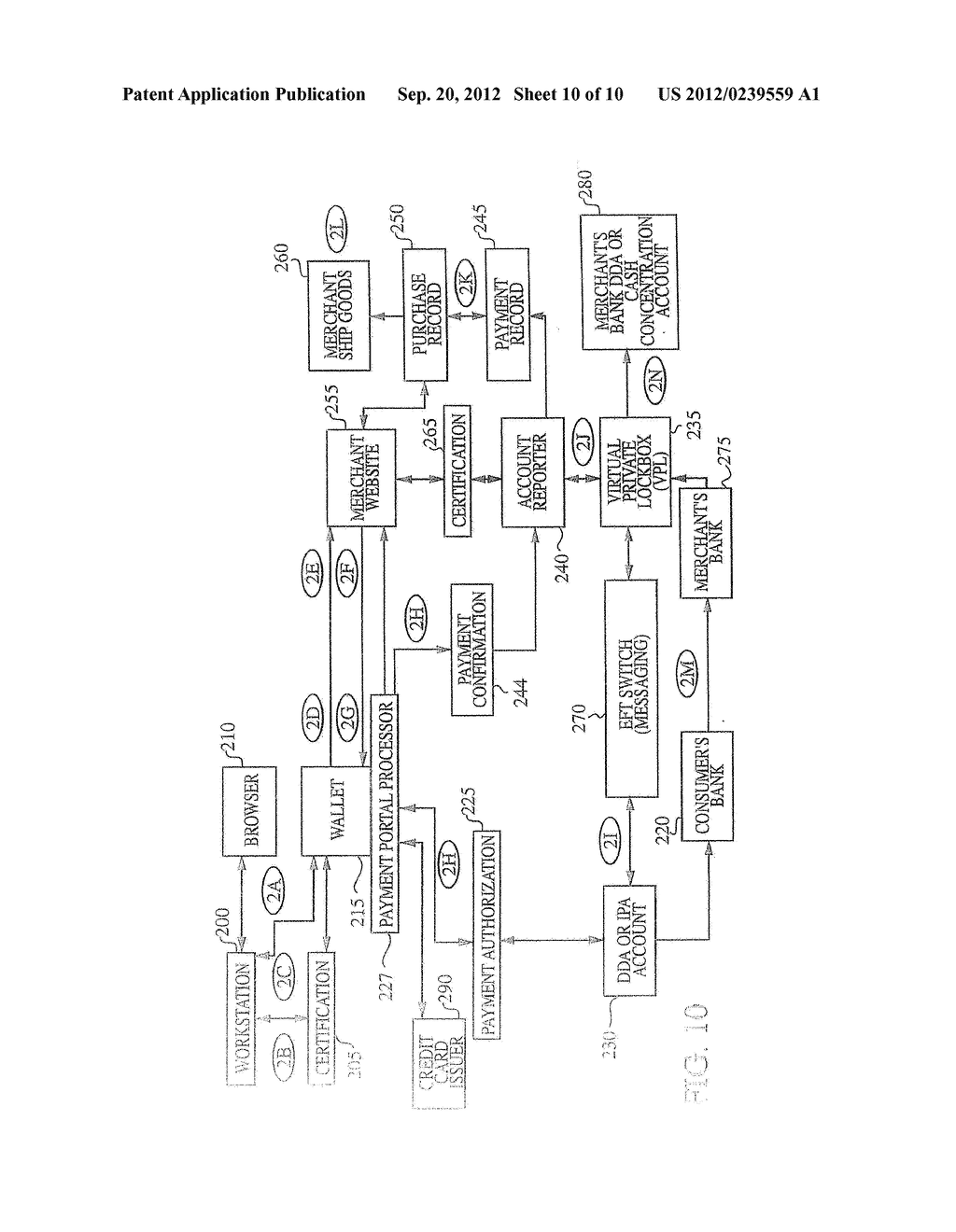Method and System for Processing Internet Payments Using the Electronic     Funds Transfer Network - diagram, schematic, and image 11