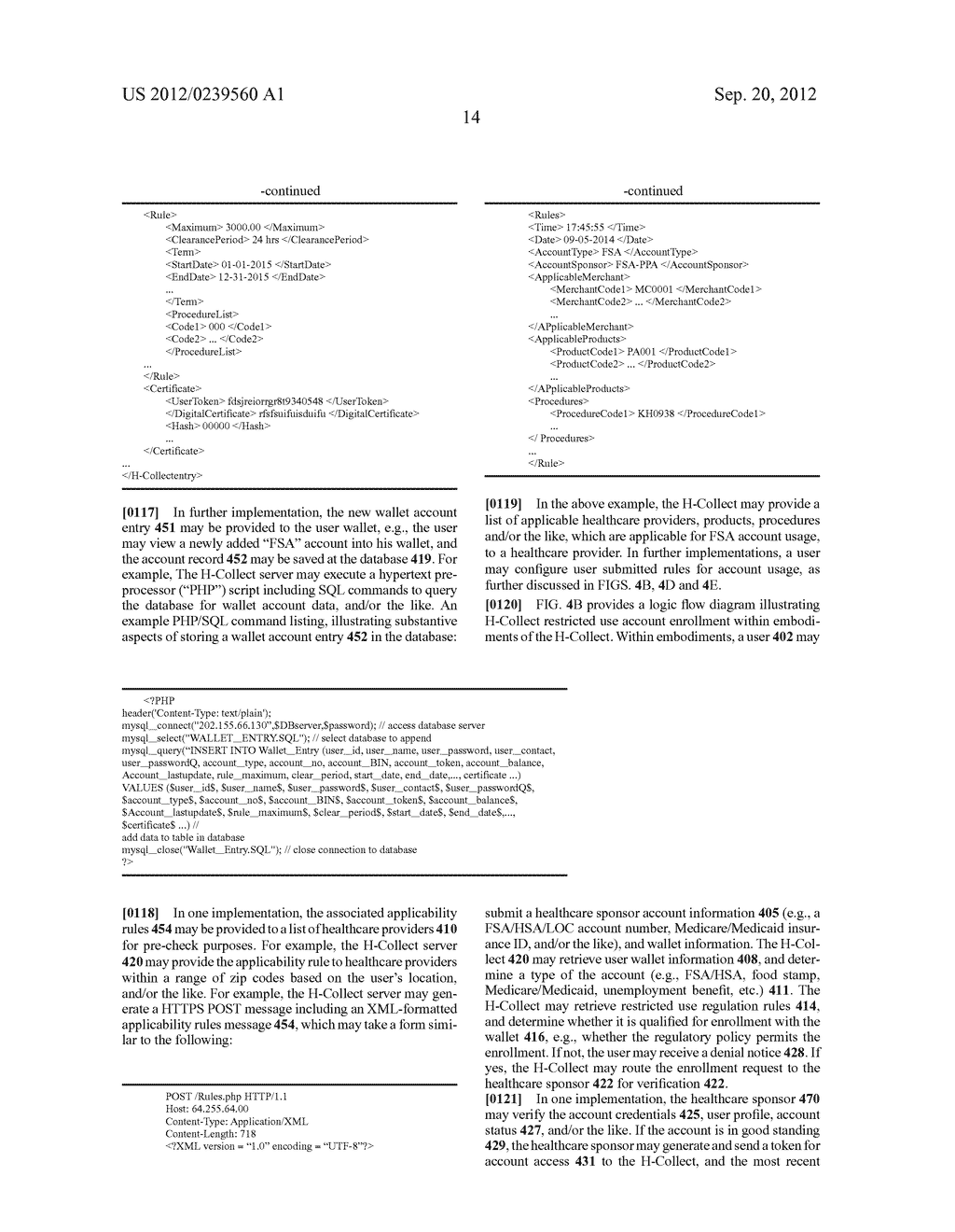 HEALTHCARE PAYMENT COLLECTION PORTAL APPARATUSES, METHODS AND SYSTEMS - diagram, schematic, and image 84