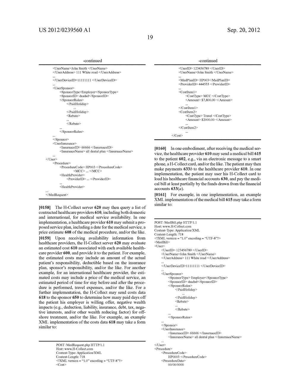 HEALTHCARE PAYMENT COLLECTION PORTAL APPARATUSES, METHODS AND SYSTEMS - diagram, schematic, and image 89