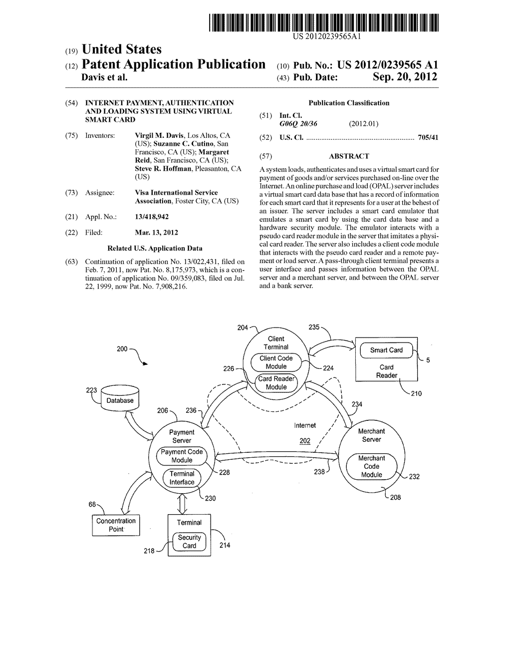 Internet Payment, Authentication and Loading System Using Virtual Smart     Card - diagram, schematic, and image 01