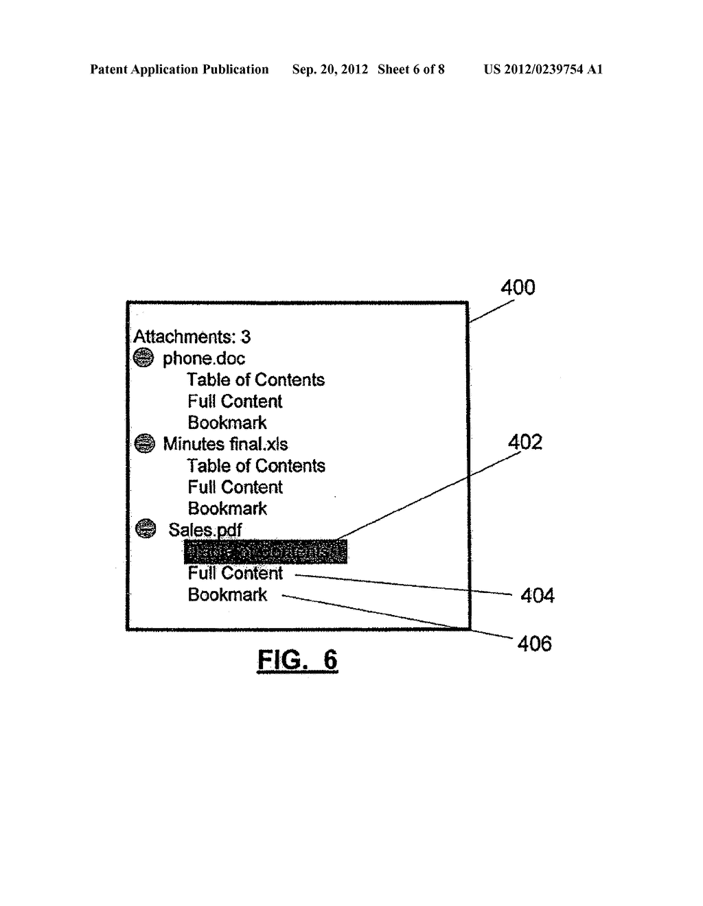 System and Method for Reviewing Attachment Content on a Mobile Device - diagram, schematic, and image 07