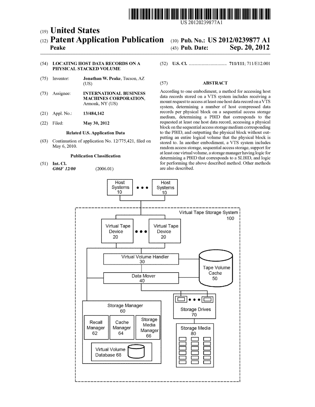 LOCATING HOST DATA RECORDS ON A PHYSICAL STACKED VOLUME - diagram, schematic, and image 01