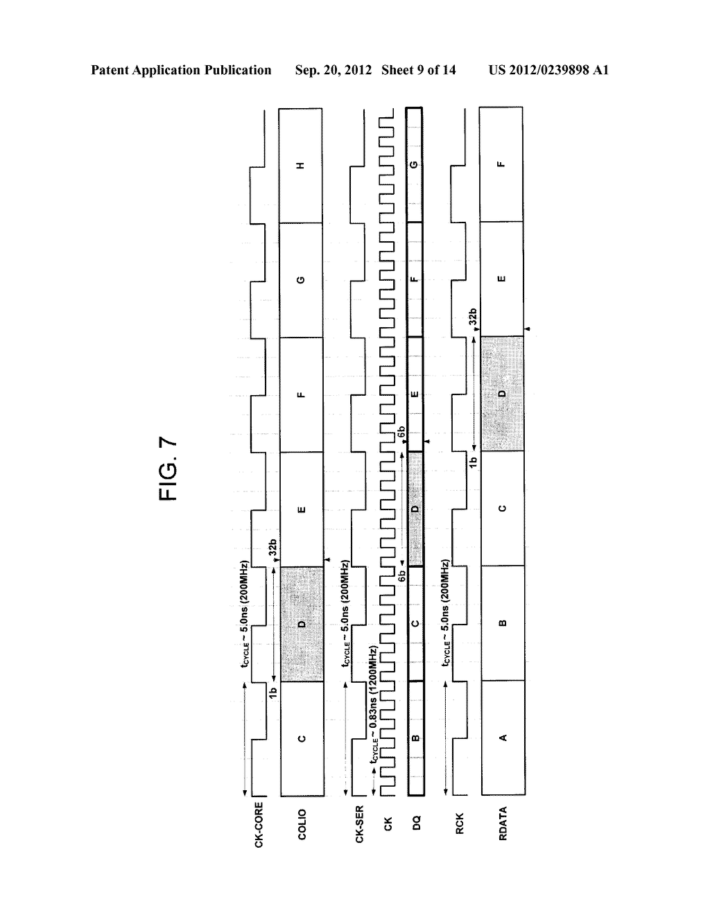 MEMORY SYSTEM WITH INDEPENDENTLY ADJUSTABLE CORE AND INTERFACE DATA RATES - diagram, schematic, and image 10