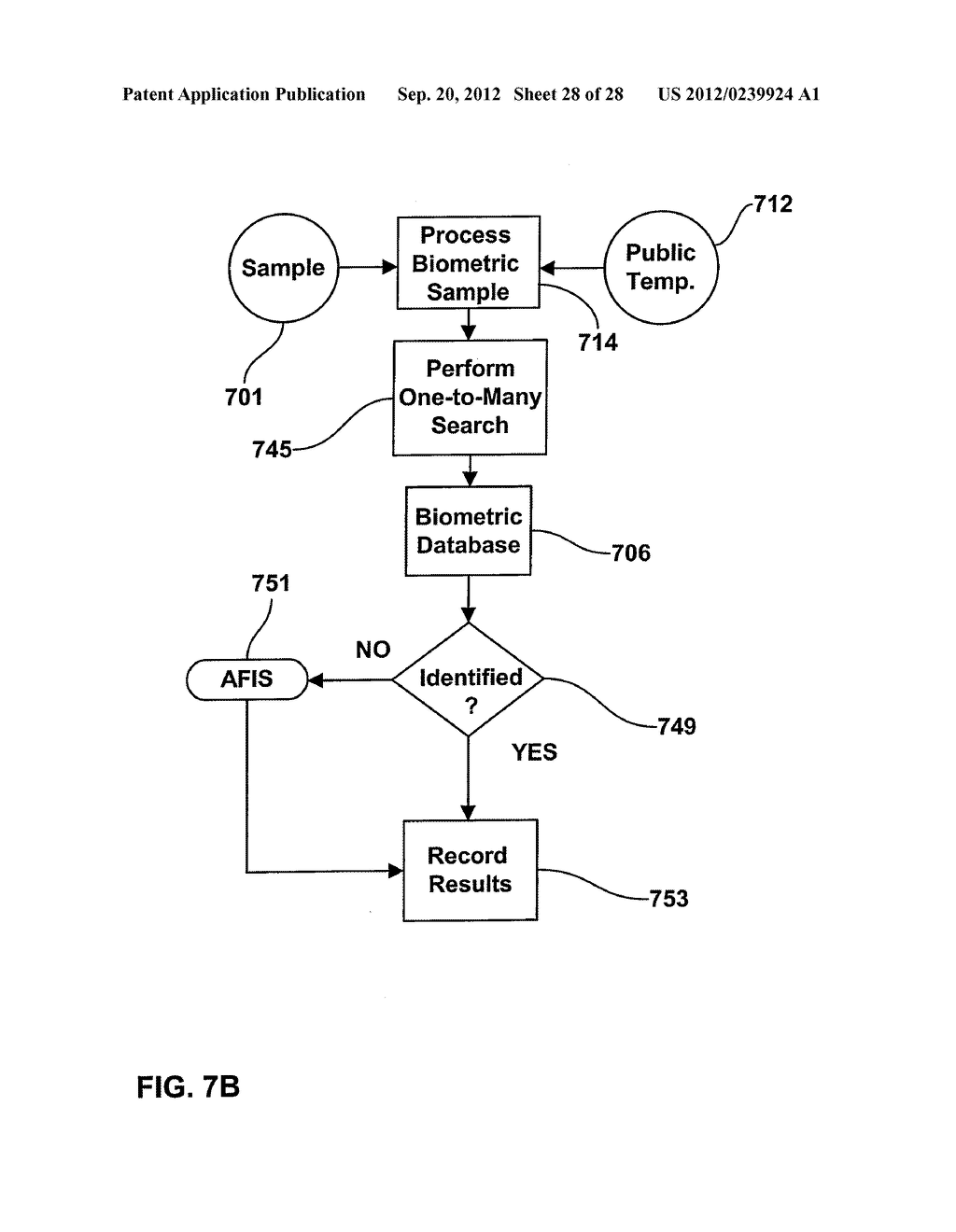 SYSTEM AND METHOD FOR SEQUENTIALLY PROCESSING A BIOMETRIC SAMPLE - diagram, schematic, and image 29