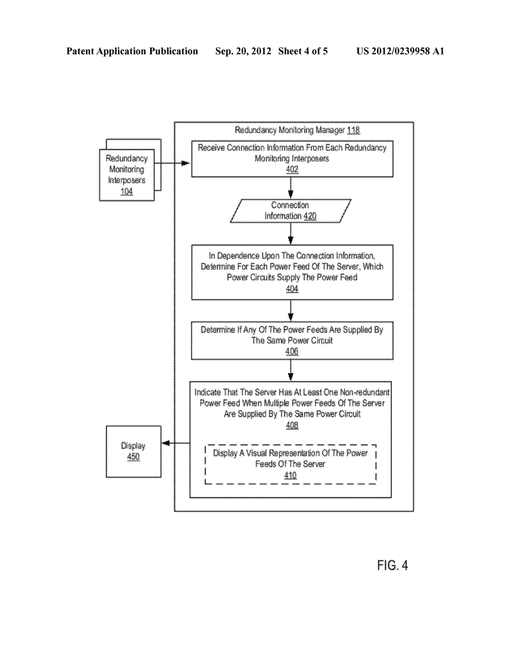 Determining Redundancy Of Power Feeds Connecting A Server To A Power     Supply - diagram, schematic, and image 05