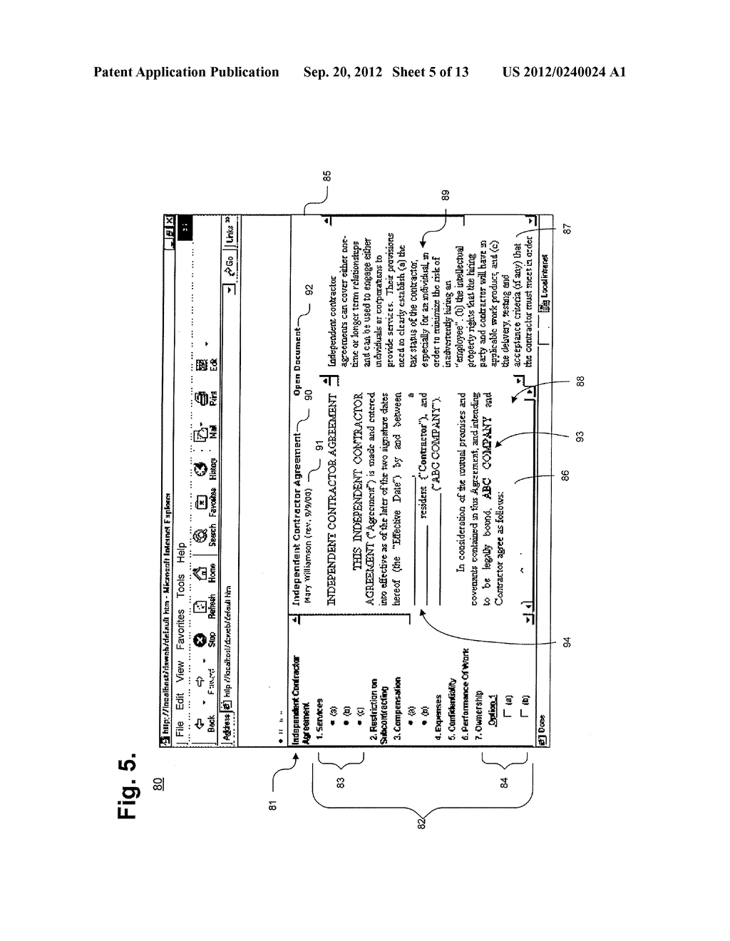 System And Method For Drafting Documents Using An Outline Table - diagram, schematic, and image 06