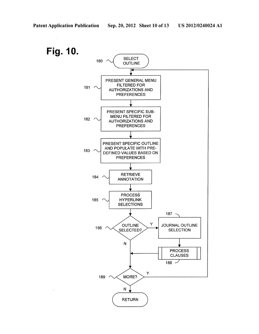 System And Method For Drafting Documents Using An Outline Table - diagram, schematic, and image 11