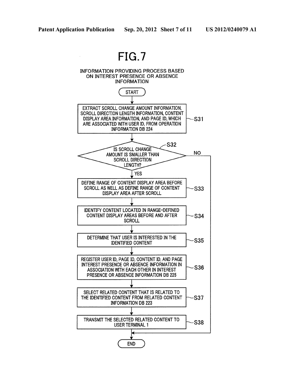 INFORMATION PROCESSING APPARATUS, TERMINAL APPARATUS, CONTENT OF INTEREST     DETERMINATION METHOD, CONTENT OF INTEREST DETERMINATION PROGRAM, TERMINAL     PROGRAM , RECORDING MEDIUM ON WHICH PROGRAM IS RECORDED, AND INFORMATION     PROVISION SYSTEM - diagram, schematic, and image 08