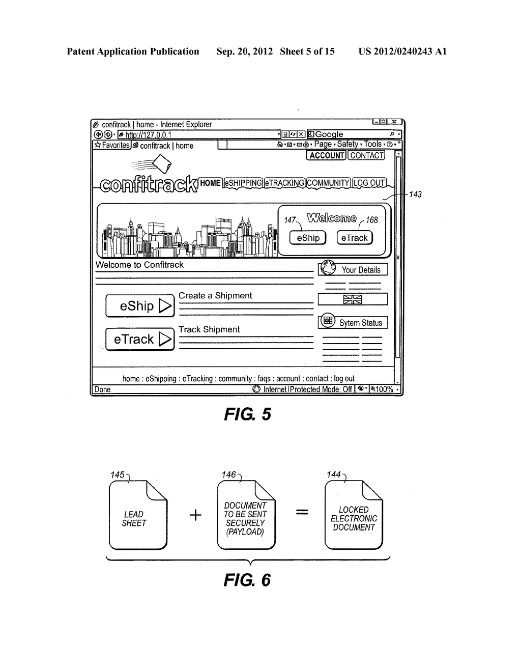 SYSTEM, METHOD, AND COMPUTER PROGRAM PRODUCT FOR CREATION, TRANSMISSION,     AND TRACKING OF ELECTRONIC DOCUMENT - diagram, schematic, and image 06