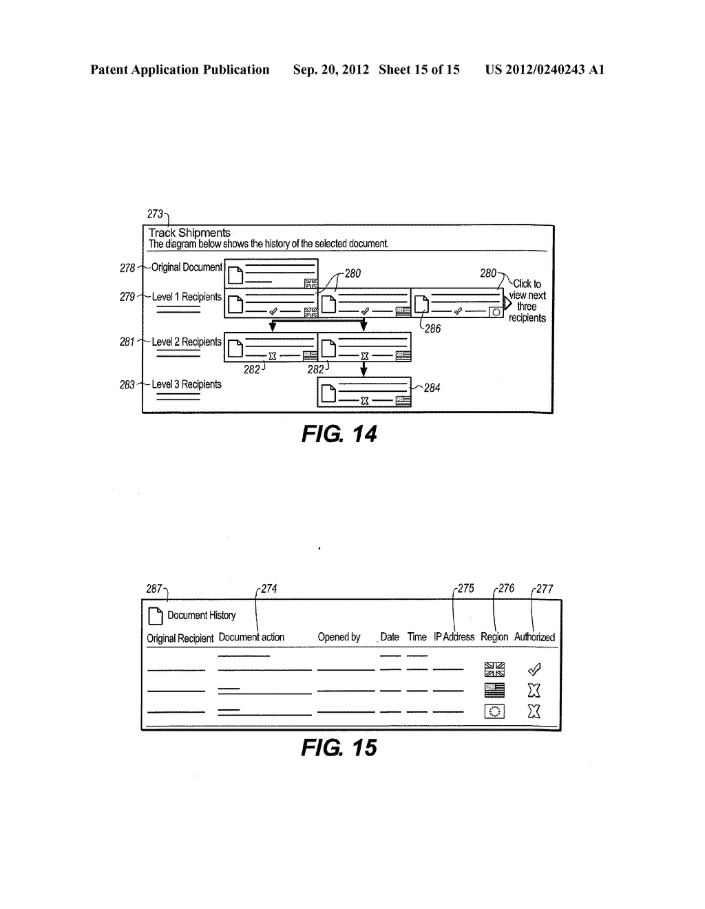 SYSTEM, METHOD, AND COMPUTER PROGRAM PRODUCT FOR CREATION, TRANSMISSION,     AND TRACKING OF ELECTRONIC DOCUMENT - diagram, schematic, and image 16