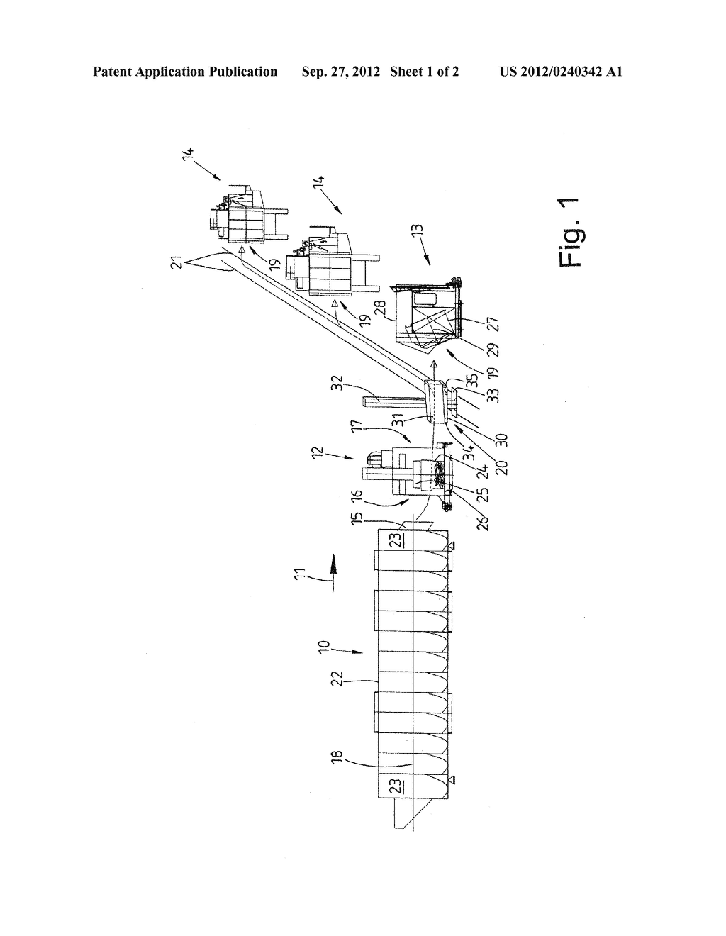 METHOD FOR TREATING LAUNDRY AND INLINE WASHING SYSTEM - diagram, schematic, and image 02