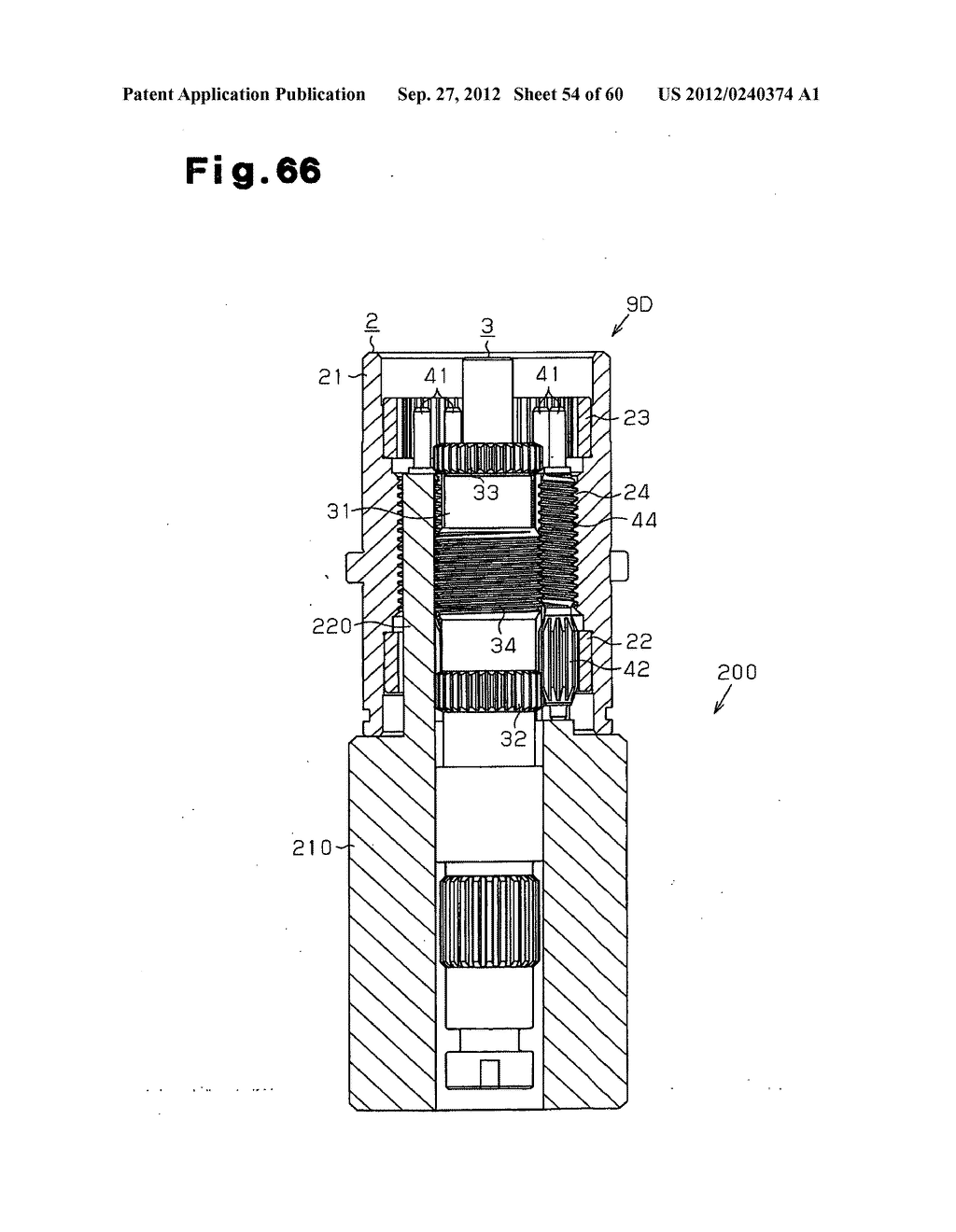 METHOD OF PRODUCING MECHANISM FOR CONVERTING ROTATIONAL MOTION TO LINEAR     MOTION AND JIG FOR EXECUTING THE METHOD - diagram, schematic, and image 55