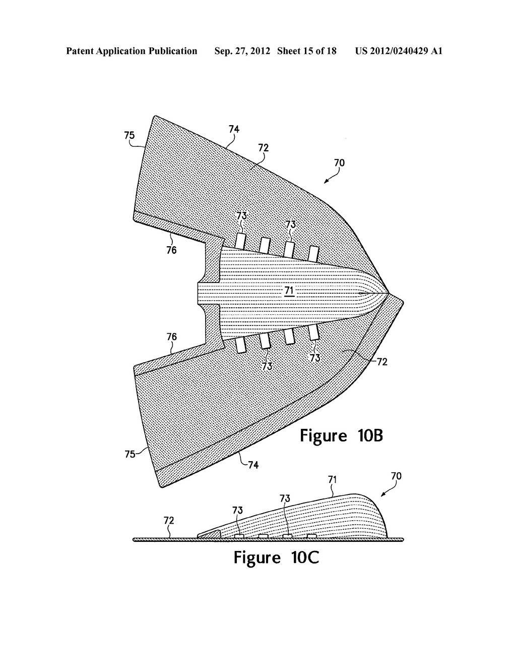 ARTICLE OF FOOTWEAR HAVING A FLAT KNIT UPPER CONSTRUCTION OR OTHER UPPER     CONSTRUCTION - diagram, schematic, and image 16