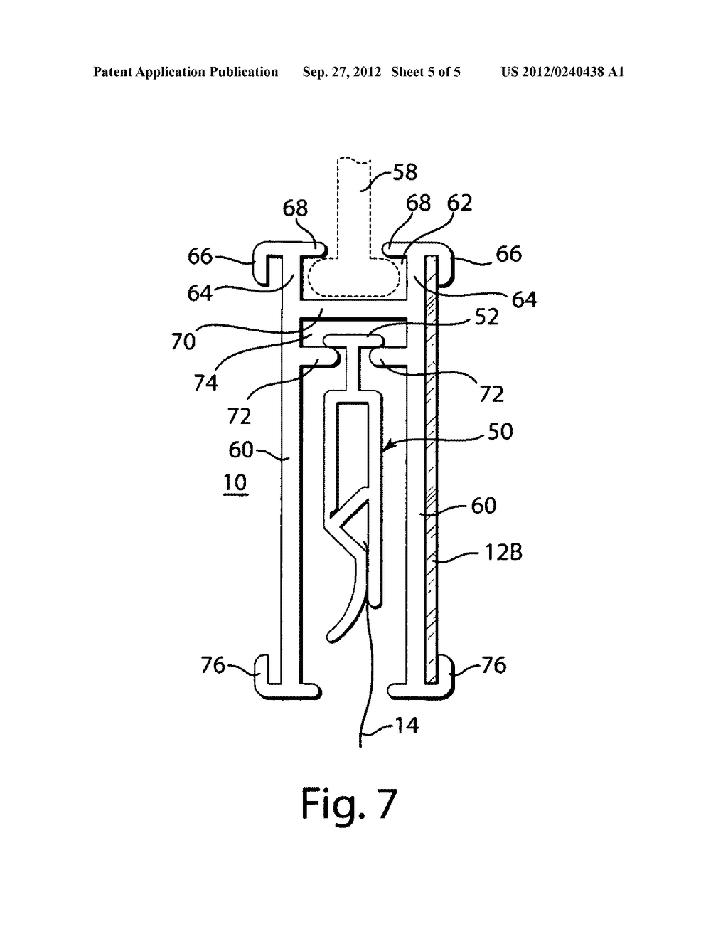 Elongated sign receiving arrangements - diagram, schematic, and image 06