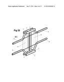 Reinforcing element for built-ins in concrete constructions diagram and image