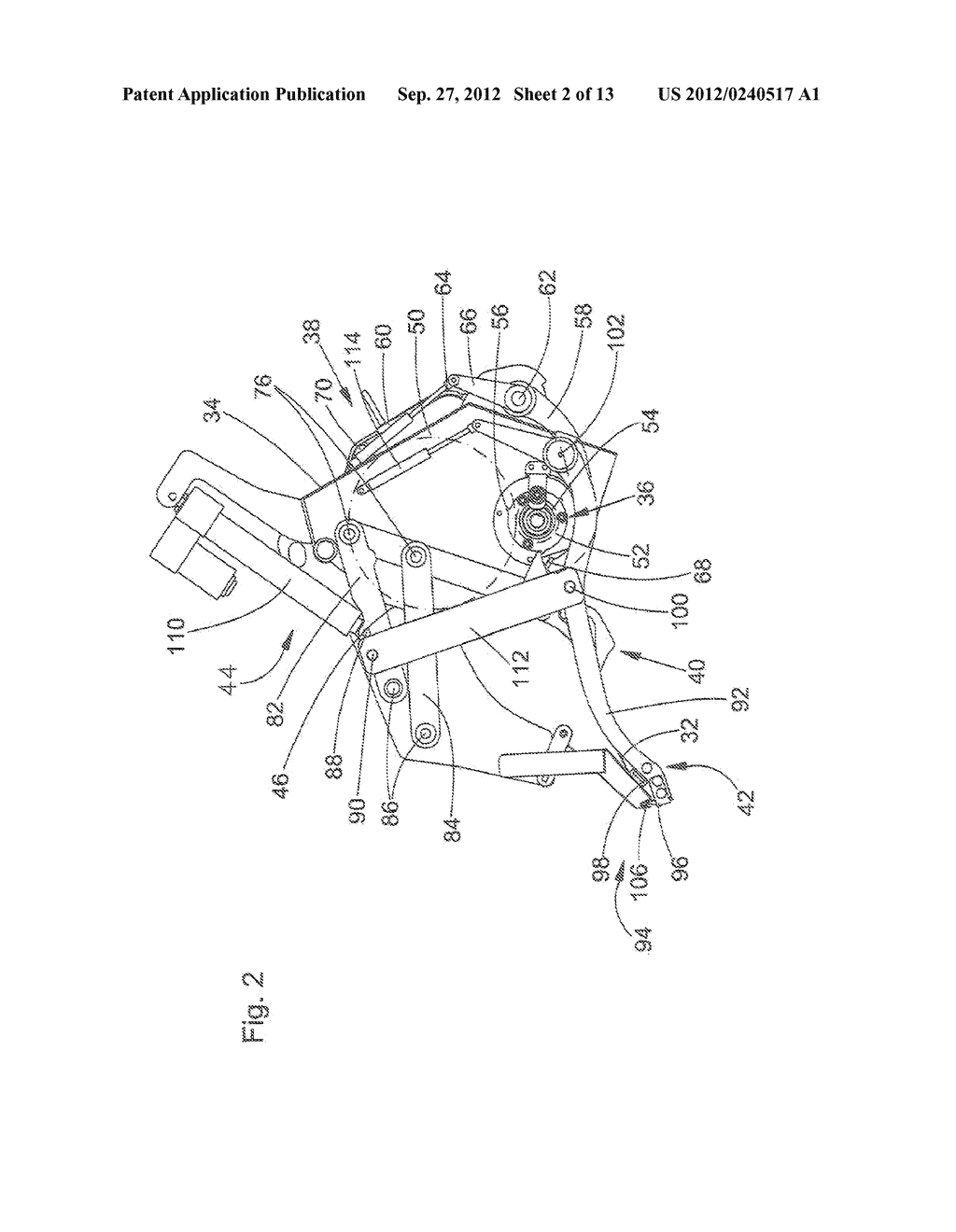 Round Baler Having A Web Wrap Apparatus - diagram, schematic, and image 03