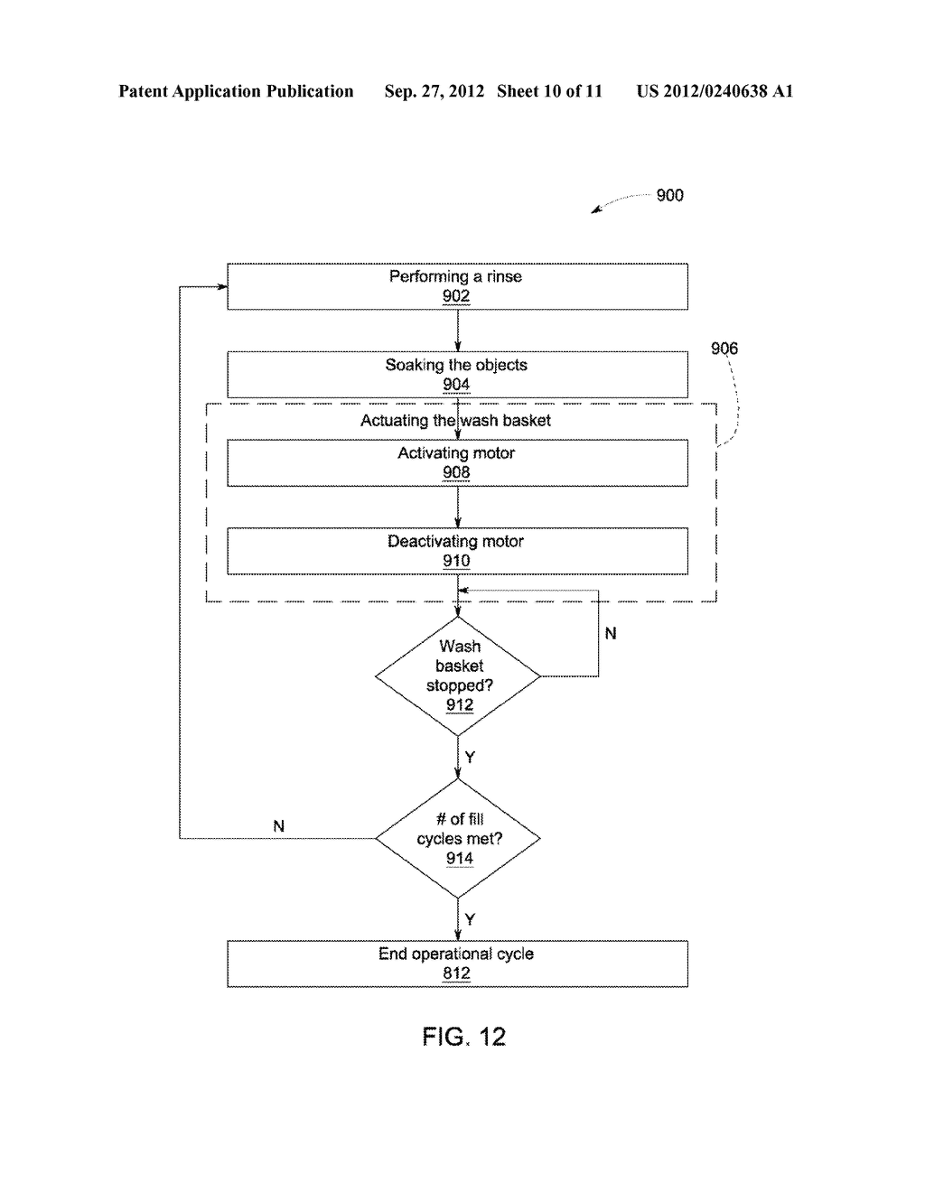 DEVICE AND METHOD FOR RINSING OBJECTS IN AN APPLIANCE - diagram, schematic, and image 11