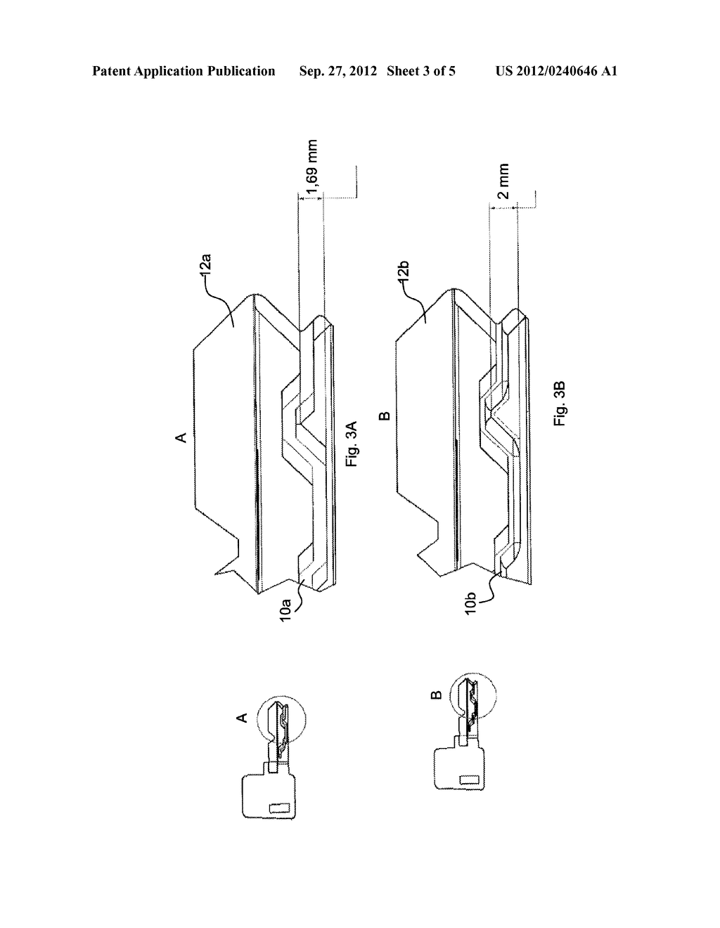 Cylinder Lock with Side Bar and Side Pins, Key and Lock Assembly - diagram, schematic, and image 04