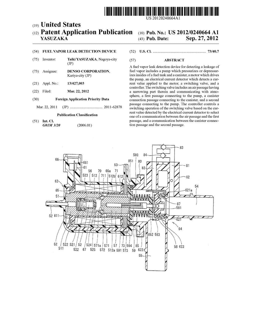 FUEL VAPOR LEAK DETECTION DEVICE - diagram, schematic, and image 01