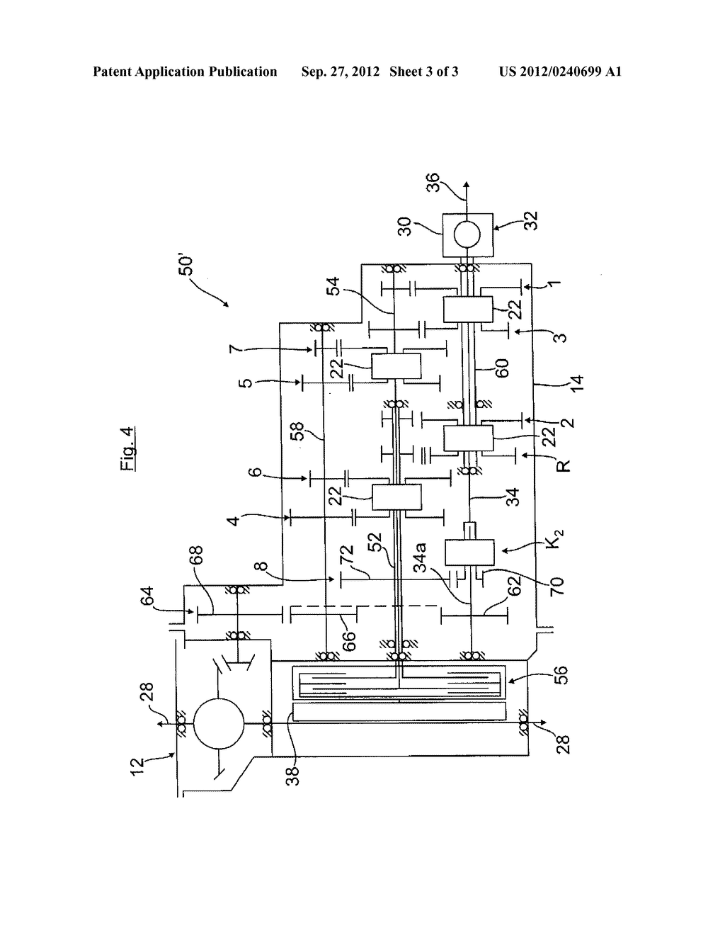 Drive arrangement for a motor vehicle - diagram, schematic, and image 04