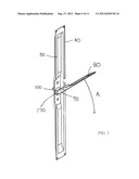 FOLDING HANDLE FOR LIFT AND SLIDE DOOR diagram and image