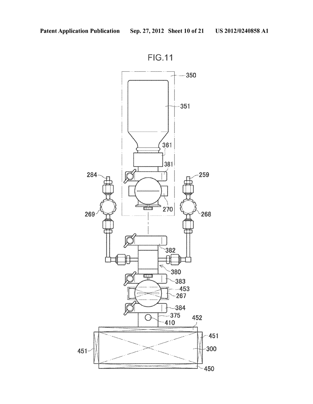 SUBSTRATE PROCESSING APPARATUS AND SOLID RAW MATERIAL REPLENISHING METHOD - diagram, schematic, and image 11