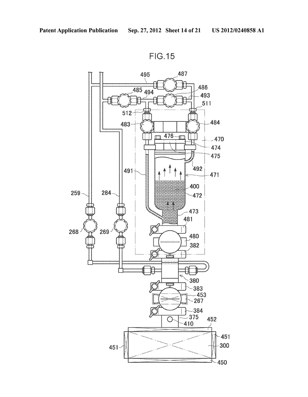 SUBSTRATE PROCESSING APPARATUS AND SOLID RAW MATERIAL REPLENISHING METHOD - diagram, schematic, and image 15