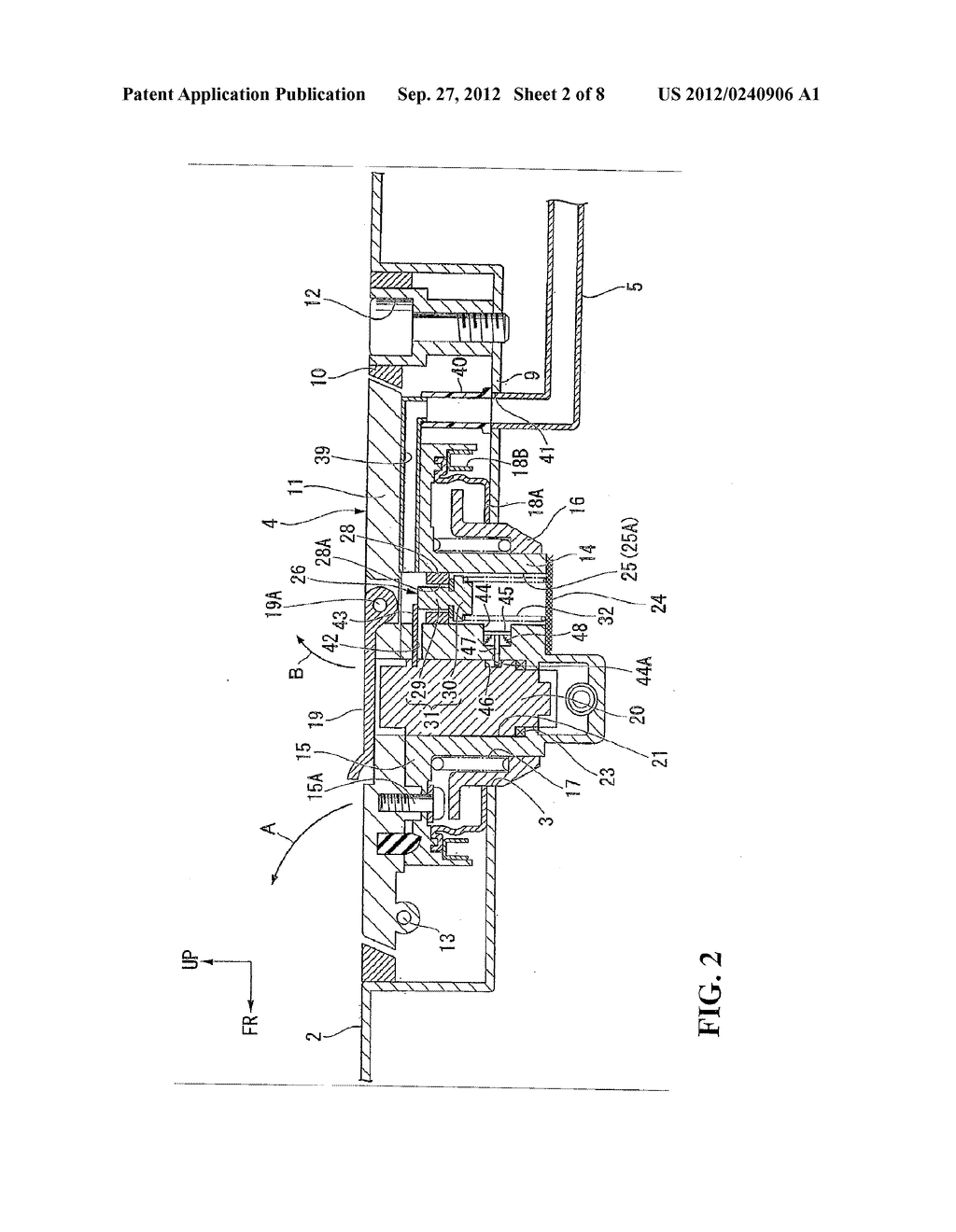 EVAPORATED FUEL TREATMENT DEVICE FOR VEHICLE - diagram, schematic, and image 03