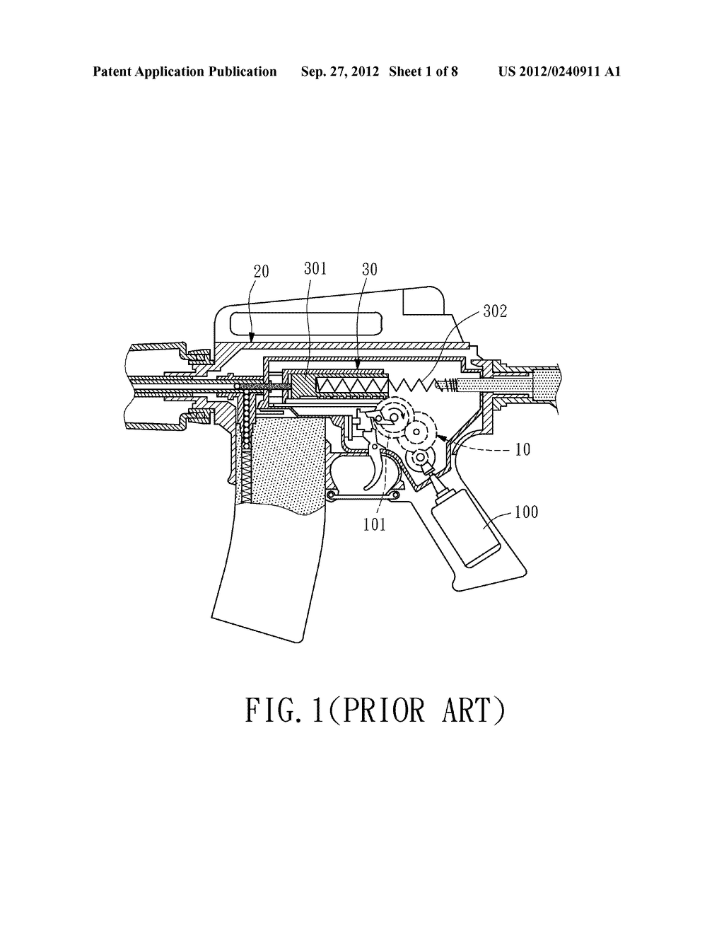 Electric Toy Gun with an Attached Cartridge Carrier - diagram, schematic, and image 02