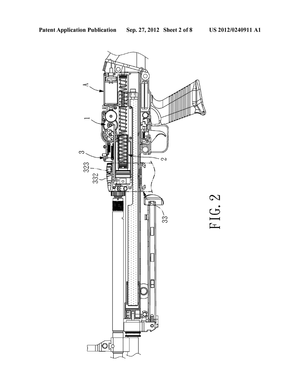 Electric Toy Gun with an Attached Cartridge Carrier - diagram, schematic, and image 03