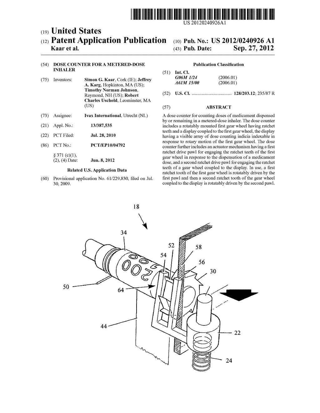 DOSE COUNTER FOR A METERED-DOSE INHALER - diagram, schematic, and image 01