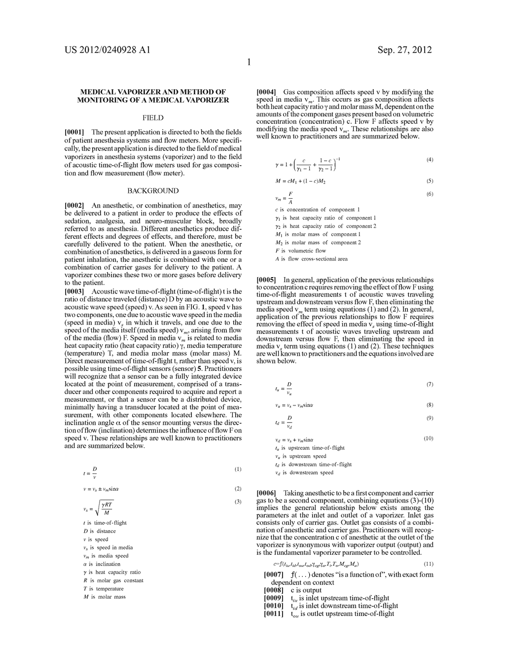 Medical Vaporizer and Method of Monitoring of a Medical Vaporizer - diagram, schematic, and image 12