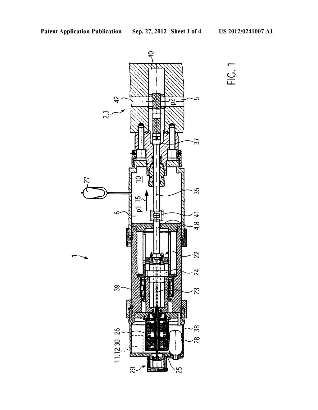 Actuating Device and Method for Displacing the Actuating Device - diagram, schematic, and image 02