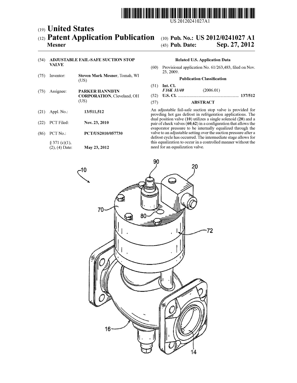 ADJUSTABLE FAIL-SAFE SUCTION STOP VALVE - diagram, schematic, and image 01