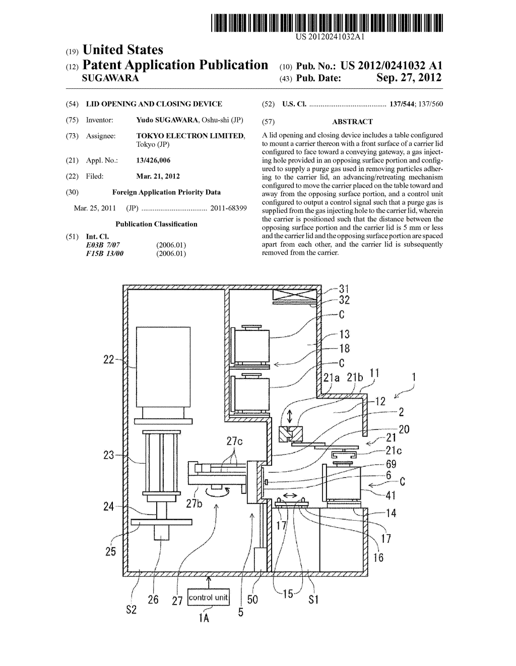 LID OPENING AND CLOSING DEVICE - diagram, schematic, and image 01