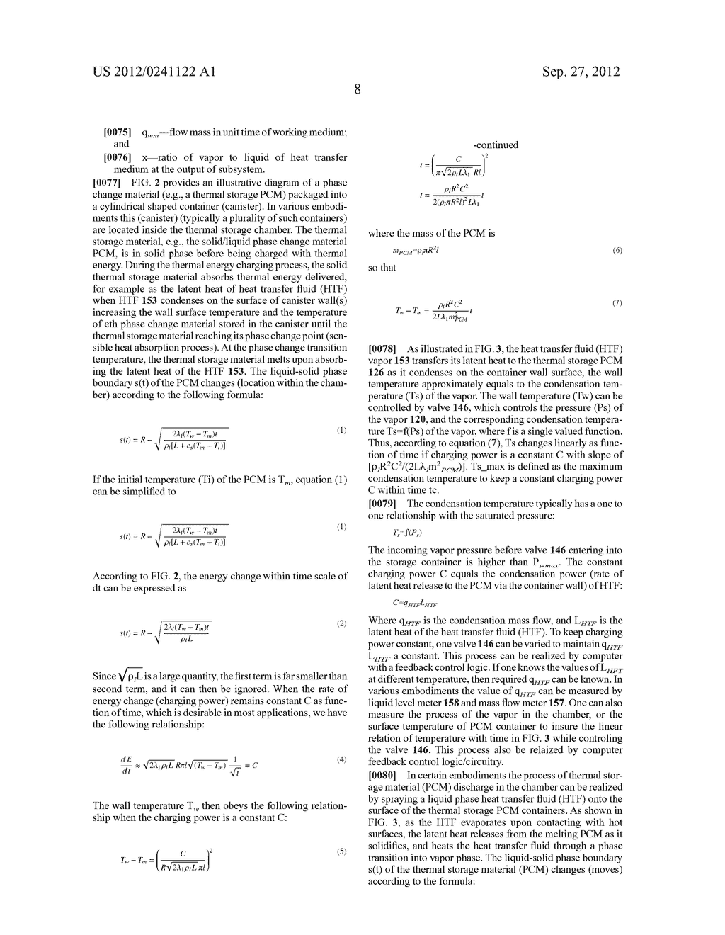 METHODS AND APPARATUS FOR LATENT HEAT (PHASE CHANGE) THERMAL STORAGE AND     ASSOCIATED HEAT TRANSFER AND EXCHANGE - diagram, schematic, and image 16