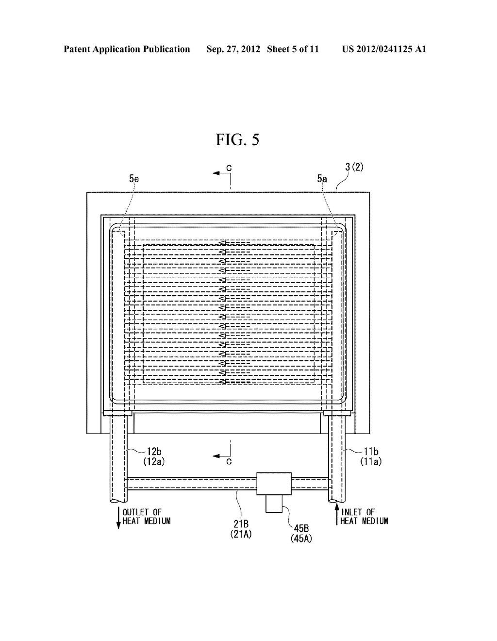 INJECTION MOLDING DEVICE AND METHOD FOR DISCHARGING HEAT MEDIUM FOR     INJECTION MOLDING DEVICE - diagram, schematic, and image 06