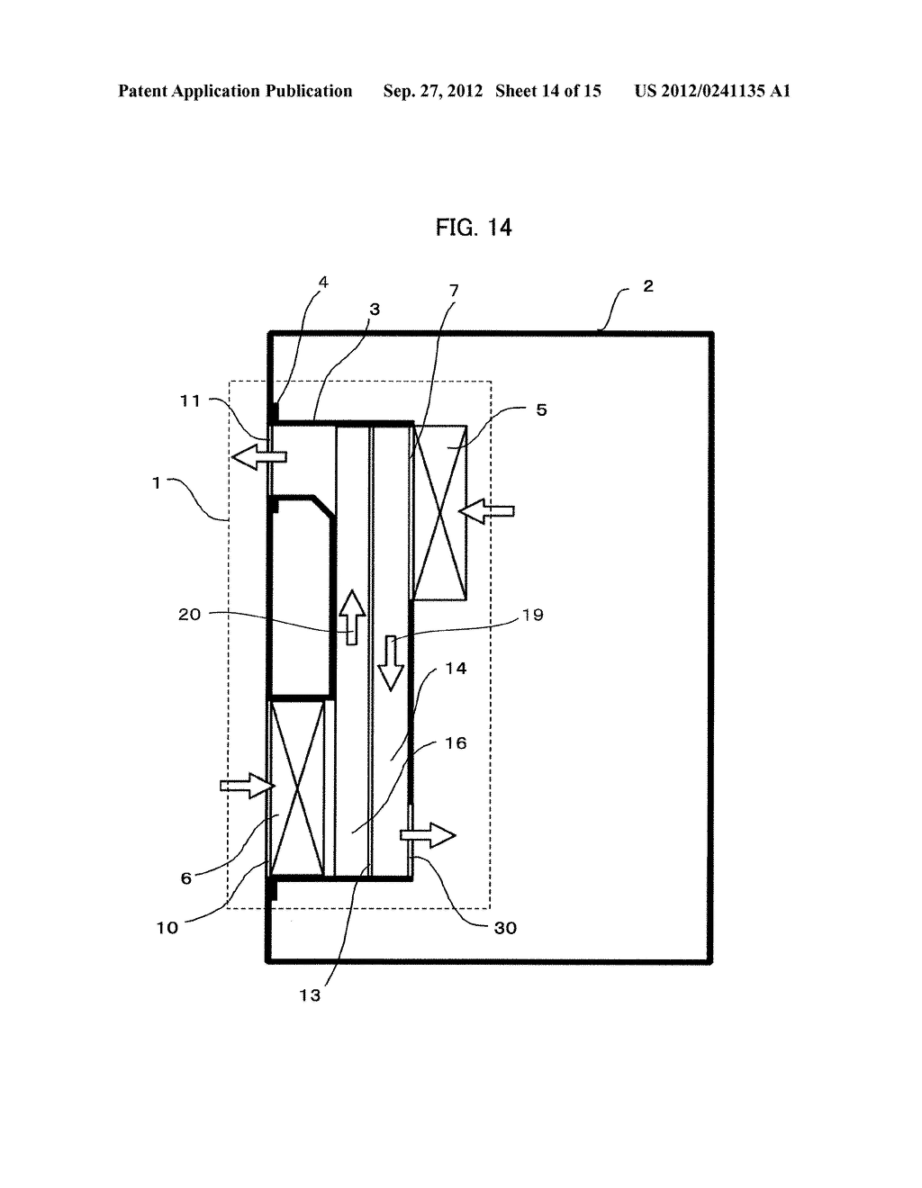 HEAT EXCHANGER FOR COOLING INTERIOR OF HOUSING - diagram, schematic, and image 15