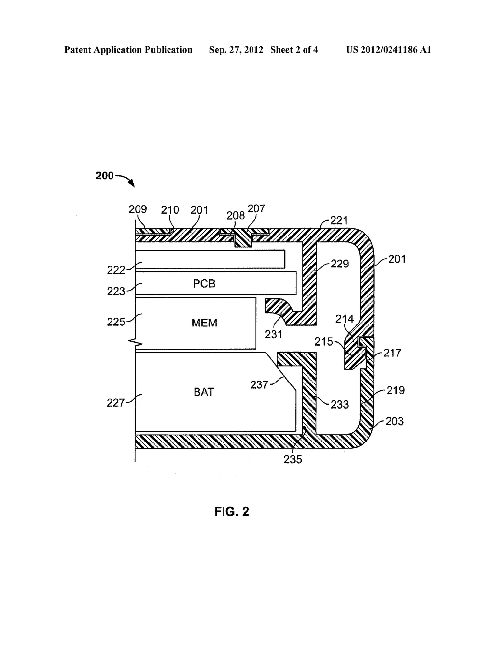 METAL RETAINING FEATURES FOR HANDHELD ELECTRONIC DEVICE CASING - diagram, schematic, and image 03